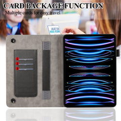 Für iPad Pro 12.9 (2018) / (2020) / (2021) / (2022) Hülle PU Leder Kartenhalter Tablet Cover 