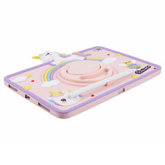 For iPad (2025) / 10.9 (2022) Case Cartoon Horse Design Kickstand PC + Silicone Tablet Cover
