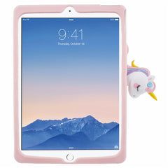 For iPad 9.7-inch (2017) / (2018) / iPad Air (2013) / Air 2 Case Cartoon Horse Design Tablet Kickstand Cover