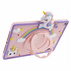 For iPad 9.7-inch (2017) / (2018) / iPad Air (2013) / Air 2 Case Cartoon Horse Design Tablet Kickstand Cover