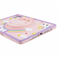 For iPad 9.7-inch (2017) / (2018) / iPad Air (2013) / Air 2 Case Cartoon Horse Design Tablet Kickstand Cover