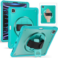 For iPad Air 13 (2025) / (2024) / Pro 12.9 (2018) / (2020) / (2021) / (2022) Case Kickstand PC+TPU Tablet Case with Hand Strap