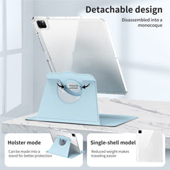 For iPad Pro 12.9 (2022) / (2021) / (2020) / (2018) Case Detachable Stand PU Leather+Acrylic Tablet Cover