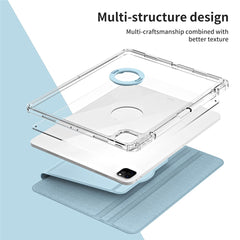 For iPad Pro 12.9 (2022) / (2021) / (2020) / (2018) Case Detachable Stand PU Leather+Acrylic Tablet Cover