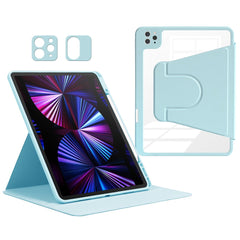 For iPad Pro 12.9 (2022) / (2021) / (2020) / (2018) Case PU Leather+Acrylic+TPU Tablet Cover with Lens Protection