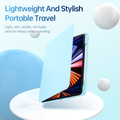 For iPad Pro 12.9 (2022) / (2021) / (2020) / (2018) Case PU Leather+Acrylic+TPU Tablet Cover with Lens Protection