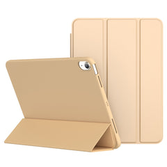 For iPad (2025) / 10.9 (2022) Tri-Fold Stand Tablet Case Leather+TPU Cover