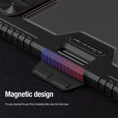 NILLKIN Bumper Leather Case Pro for iPad Pro 11 (2024) Tablet Cover Anti-Fall Auto Wake  /  Sleep Case