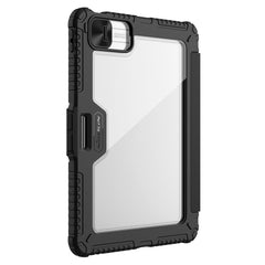 NILLKIN Bumper Leather Case Pro for iPad Pro 11 (2024) Tablet Cover Anti-Fall Auto Wake  /  Sleep Case
