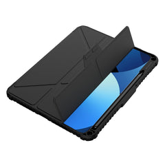 NILLKIN Bumper Leather Case Pro for iPad Pro 11 (2024) Tablet Cover Anti-Fall Auto Wake  /  Sleep Case