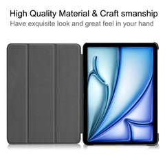 For iPad Air 11 (2025) / (2024) Case PU Leather Protective Tri-Fold Stand Smart Cover