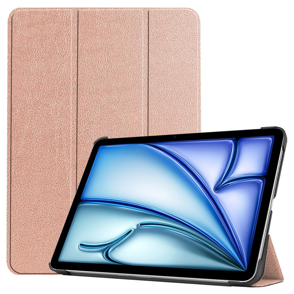 For iPad Air 11 (2025) / (2024) Case PU Leather Protective Tri-Fold Stand Smart Cover