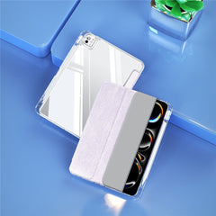 DUX DUCIS Unid Series For iPad Pro 11 (2024) Clear Case TPU+PC+Leather Cover with Auto Wake / Sleep