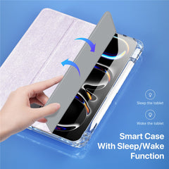 DUX DUCIS Unid Series For iPad Pro 11 (2024) Clear Case TPU+PC+Leather Cover with Auto Wake / Sleep