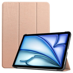 For iPad Air 13 (2025) / (2024) Case Auto Wake / Sleep Tri-Fold Stand Leather Tablet Cover