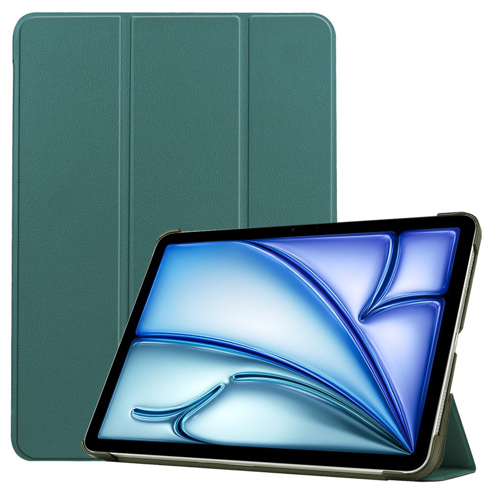 For iPad Air 13 (2025) / (2024) Case Auto Wake / Sleep Tri-Fold Stand Leather Tablet Cover