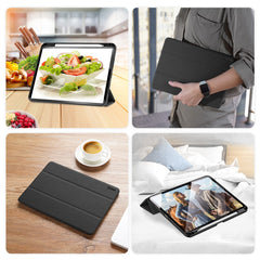 DUX DUCIS Domo Series for iPad Pro 11 (2024) Tablet Case Tri-fold Stand Leather Business Style Cover