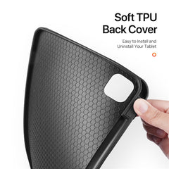 DUX DUCIS Domo Series for iPad Pro 11 (2024) Tablet Case Tri-fold Stand Leather Business Style Cover