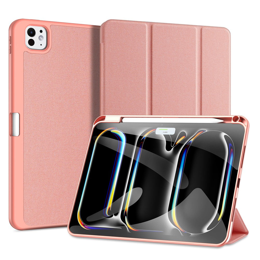 DUX DUCIS Domo Series for iPad Pro 11 (2024) Tablet Case Tri-fold Stand Leather Business Style Cover