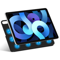 For iPad Air 13 (2025) / (2024) / Pro 12.9 (2022) / (2021) / (2020) / (2018) Tablet Case Magnetic PU Leather+PC V-Fold Stand Shell