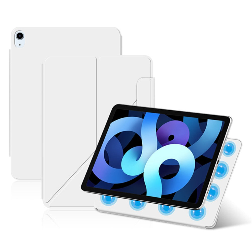For iPad Air 13 (2025) / (2024) / Pro 12.9 (2022) / (2021) / (2020) / (2018) Tablet Case Magnetic PU Leather+PC V-Fold Stand Shell