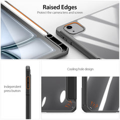 DUX DUCIS TOBY Series For iPad Air 13 (2025) / (2024) / Pro 12.9 (2018) / (2020) / (2021) / (2022) Case Leather Tri-Fold Stand Cover
