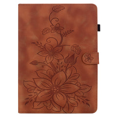Étui à rabat antichoc en cuir PU avec motif floral pour iPad Pro 12.9 (2020) / (2021) / (2022) 
