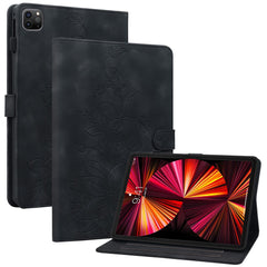 Étui à rabat antichoc en cuir PU avec motif floral pour iPad Pro 12.9 (2020) / (2021) / (2022) 