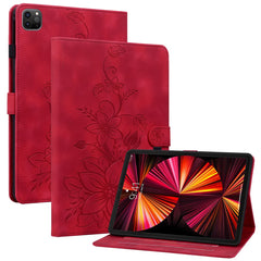 Étui à rabat antichoc en cuir PU avec motif floral pour iPad Pro 12.9 (2020) / (2021) / (2022) 