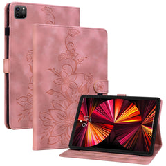 Étui à rabat antichoc en cuir PU avec motif floral pour iPad Pro 12.9 (2020) / (2021) / (2022) 