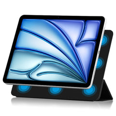 Étui à trois volets en cuir PU et TPU pour iPad Air 13 (2025) / (2024) / Pro 12.9 (2022) / (2021) / (2020) / (2018) 