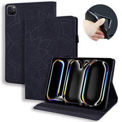 For iPad Air 13 (2025) / (2024) / Pro 12.9 (2020) / (2021) Case PU Leather Flower Pattern Stand Cover
