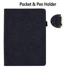 For iPad Air 13 (2025) / (2024) / Pro 12.9 (2020) / (2021) Case PU Leather Flower Pattern Stand Cover