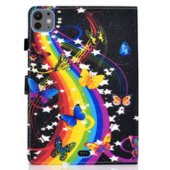 For iPad Pro 11 (2024) Case PU Leather+TPU Tablet Protective Cover Pattern Printing Full Protection Shell