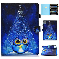 For iPad Pro 11 (2024) Case PU Leather+TPU Tablet Protective Cover Pattern Printing Full Protection Shell
