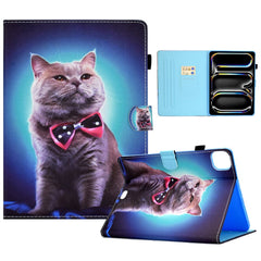 For iPad Pro 11 (2024) Case PU Leather+TPU Tablet Protective Cover Pattern Printing Full Protection Shell