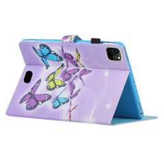 For iPad Pro 11 (2024) Case Pattern PU Leather Tablet Cover with Pencil Holder