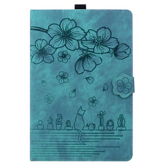 For iPad Air 13 (2025) / (2024) Pro 12.9 (2020) / (2021) Case Flower Cat Pattern Leather Smart Tablet Cover