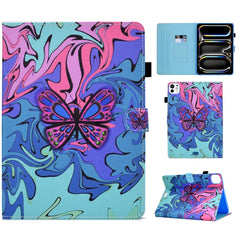 For iPad Pro 11 (2024) Tablet Cover Shockproof Leather Card Holder Stand Case