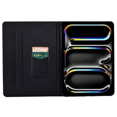 For iPad Pro 11 (2024) Case Pattern Leather Tablet Protective Cover Auto Sleep / Wake