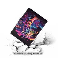 For iPad Pro 11 (2024) Case Pattern Leather Tablet Protective Cover Auto Sleep / Wake