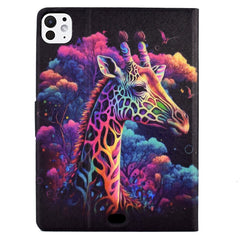 For iPad Pro 11 (2024) Case Pattern Leather Tablet Protective Cover Auto Sleep / Wake