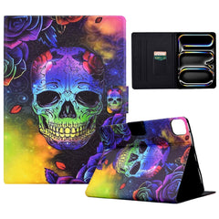 For iPad Pro 11 (2024) Case Pattern Leather Tablet Protective Cover Auto Sleep / Wake
