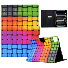 For iPad Pro 11 (2024) Case Pattern Leather Tablet Protective Cover Auto Sleep / Wake
