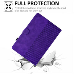 A3 For iPad Pro 11 (2024) Case Card Slots Leather Tablet Cover Block Pattern