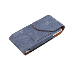 6.7  /  6.9 inch Phone Case Holster for iPhone 16 Pro Max  /  Samsung Galaxy S25 Ultra  /  S24 Ultra , Jeans Cloth Texture Belt Clip Leather Ba - TechGearPal
