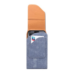 6.7  /  6.9 inch Phone Case Holster for iPhone 16 Pro Max  /  Samsung Galaxy S25 Ultra  /  S24 Ultra , Jeans Cloth Texture Belt Clip Leather Ba - TechGearPal