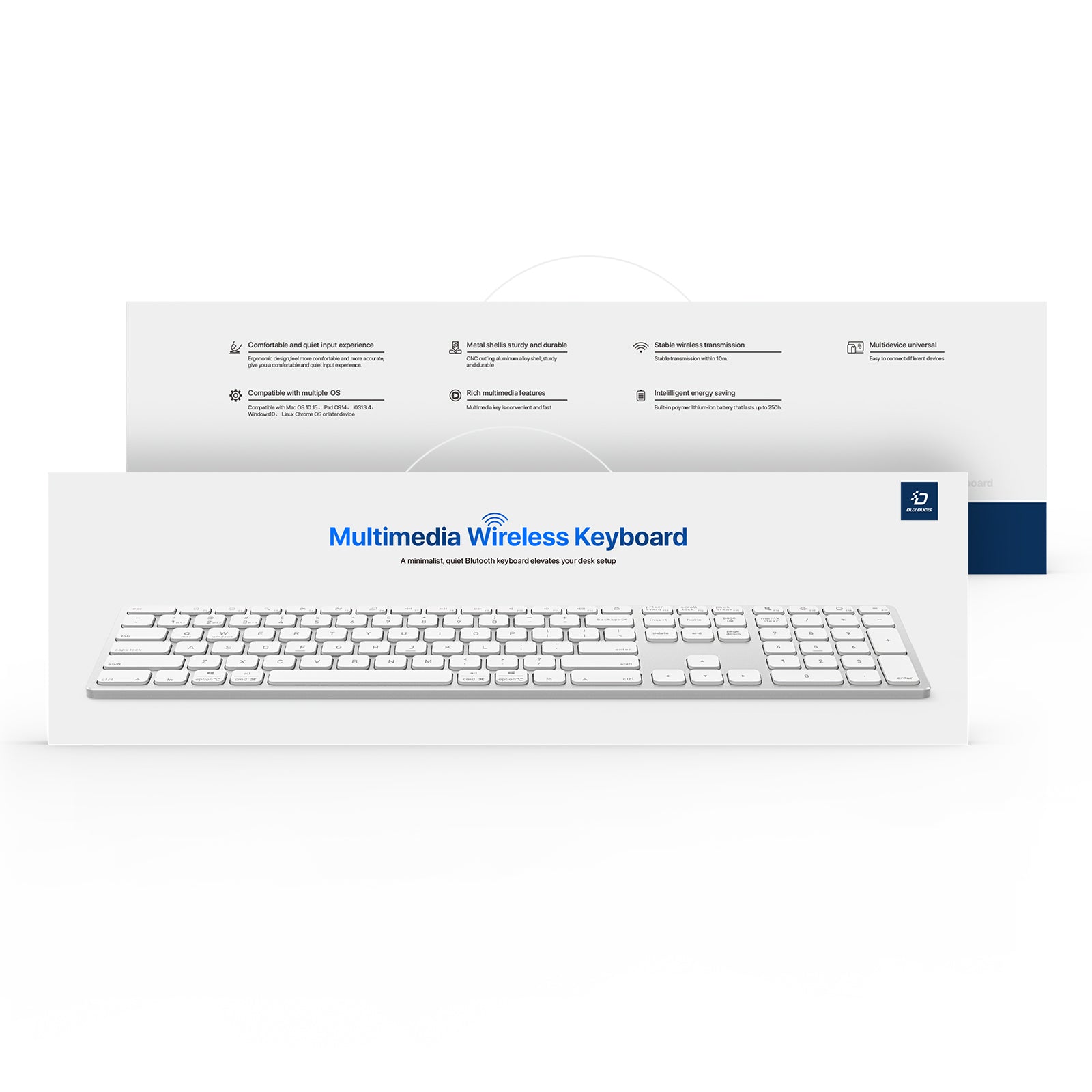 Wireless Keyboard  Wireless Keyboard DUX DUCIS LK Series Mute Keyboard for Laptops/Tablets/Phone - TechGearPal
