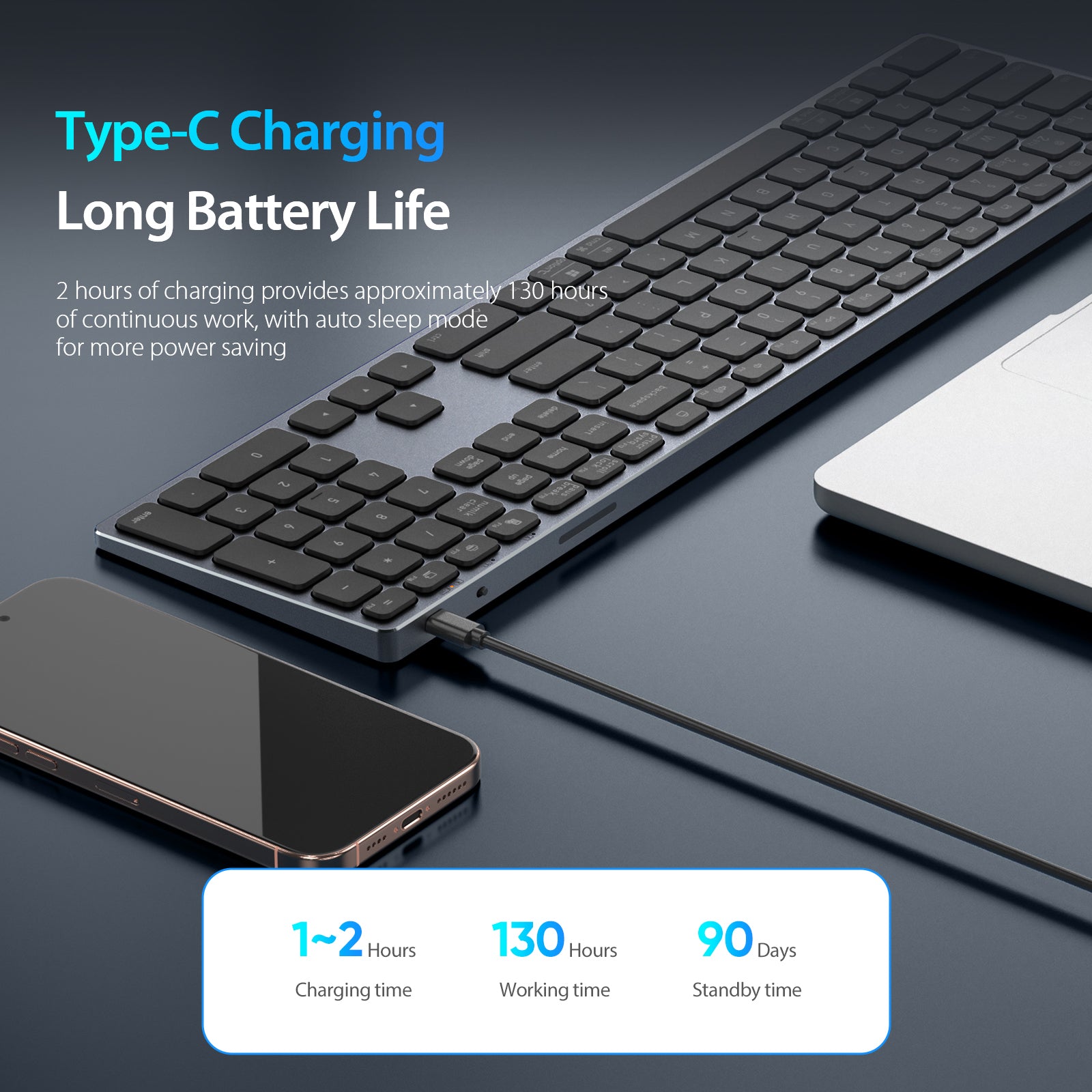 Wireless Keyboard  Wireless Keyboard DUX DUCIS LK Series Mute Keyboard for Laptops/Tablets/Phone - TechGearPal