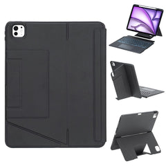 HY-12B Leather Case For iPad Air 13 (2025) / (2024) / Pro 12.9 (2022) / (2021) / (2020) / (2018) Detachable Keyboard with Floating Stand